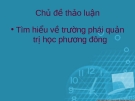 Tìm hiểu về trường phái quản trị học phương đông