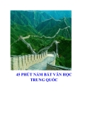 45 phút nắm được Văn học Trung Quốc