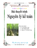 Bài thuyết trình Nguyên lý kế toán