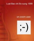 Luật về sửa đổi , bổ sung một số điều của luật báo chí số 12, 1999/ QH10 ngày 12 tháng 6 năm 1999