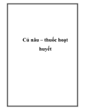 Củ nâu – thuốc hoạt huyết