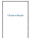 Cắt giảm sự lãng phí