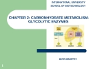 CHAPTER 2: CARBONHYDRATE METABOLISM- GLYCOLYTIC ENZYMES