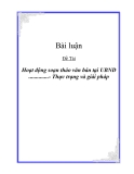 Hoạt động soạn thảo văn bản tại UBND ..............- Thực trạng và giải pháp