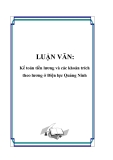 LUẬN VĂN: Kế toán tiền lương và các khoản trích theo lương ở Điện lực Quảng Ninh