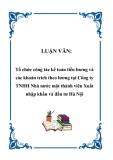 LUẬN VĂN:  Tổ chức công tác kế toán tiền lương và các khoản trích theo lương tại Công ty TNHH Nhà nước một thành viên Xuất nhập khẩu và đầu tư Hà Nội