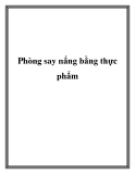 Phòng say nắng bằng thực phẩm