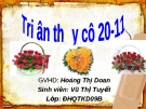 Đề tài: Tri ân thầy cô 20-11