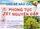 Đề tài: Phong tục tết nguyên đán