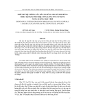 THIẾT KẾ HỆ THỐNG SẤY DẦU FO DÙNG CHO LÒ HƠI BẰNG THIẾT BỊ TRAO ĐỔI NHIỆT ỐNG LỒNG ỐNG SỬ DỤNG NĂNG LƯỢNG MẶT TRỜI DESIGNING A SYSTEM FOR DRYING BOILER FUEL OIL WITH A DOUBLE TUBE HEAT EXCHANGER DEVICE USING SOLAR ENGERGY