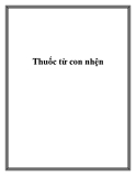 Thuốc từ con nhện