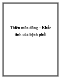 Thiên môn đông – Khắc tinh của bệnh phổi