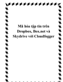 Mã hóa tập tin trên Dropbox, Box.net và Skydrive với Cloudfogger