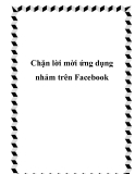 chặn lời mời ứng dụng nhảm trên fac