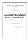 Luận văn: VỀ MỘT PHƯƠNG PHÁP TỔNG HỢP HỆ ĐIỀU KHIỂN MỜ DÙNG MẠNG NƠRON ỨNG DỤNG TRONG CÔNG NGHIỆP