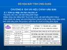  Đồ họa máy tính ứng dụng cho tin học mỏ - Chương 8