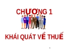 Chương 1: KHÁI QUÁT VỀ THUẾ