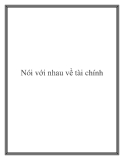 Nói với nhau về tài chính