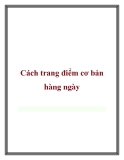 Cách trang điểm cơ bản hàng ngày