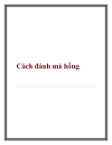 Cách đánh má hồng