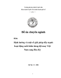 Đề tài:  Định hướng và một số giải pháp đẩy mạnh hoạt động xuất khẩu hàng dệt may Việt Nam sang Hoa Kỳ