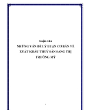 Luận văn NHỮNG VẤN ĐỀ LÝ LUẬN CƠ BẢN VỀ XUẤT KHẨU THUỶ SẢN SANG THỊ TRƯỜNG MỸ