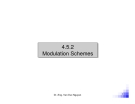 Modulation Schemes Overview