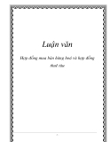 Luận văn: Hợp đồng mua bán hàng hoá và hợp đồng thuê tàu