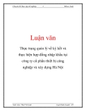 Luận văn: Thực trạng quản lý về ký kết và thực hiện hợp đồng nhập khẩu tại công ty cổ phần thiết bị công nghiệp và xây dựng Hà Nội