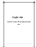 Luận văn: Luật DN và thực tiễn áp dụng thời gian qua