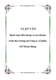 LUẬN VĂN: Hạch toán tiền lương và các khoản trích theo lương tại Công ty cổ phần 19/5 Đoan Hùng