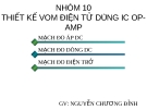 THIẾT KẾ VOM ĐIÊN TỬ DUNG IC OP - AMP