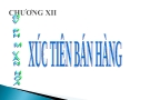 Chương XII: Xúc tiến bán hàng