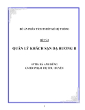 ĐỀ TÀI: QUẢN LÝ KHÁCH SẠN DẠ HƯƠNG II