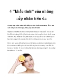 4 "khắc tinh" của những nếp nhăn trên da