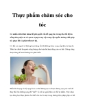 Thực phẩm chăm sóc cho tóc khỏe