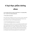 6 loại thực phẩm dưỡng nhan