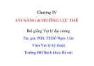 Bài giảng Vật lý đại cương-Chương IV: Cơ năng và trường lực thế