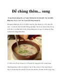 Để chàng thêm... sung