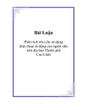 Phân tích nhu cầu sử dụng điện thoại di động của người dân trên địa bàn Thành phố Cao Lãnh