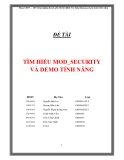 ĐỀ TÀI : TÌM HIỂU MOD_SECURITY VÀ DEMO TÍNH NĂNG