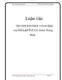 Luận văn: Quá trình hình thành và hoạt động của NHNo&PTNT Chi nhánh Thăng Bình.