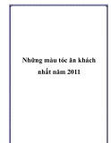 Những màu tóc ăn khách nhất năm 2011