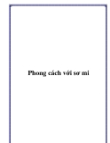 Phong cách với sơ mi