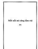 Mốt nối mi cũng lắm rủi ro