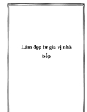 Làm đẹp từ gia vị nhà bếp