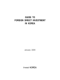 GUIDE TO FOREIGN DIRECT INVESTMENT IN KOREA