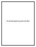 Tắt màn hình Splash trong Microsoft Office