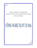 Tiểu luận: công nghệ xử lý nước thải xi mạ