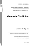 Genomic Medicine Volume I: Report 